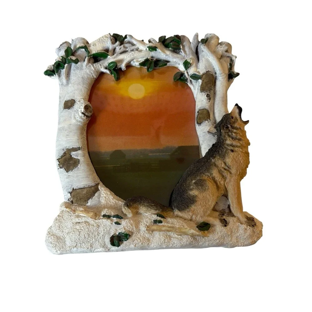 Wolf 3D Photo Frame 4 X 5 Photo Outdoor Wilderness Wolves